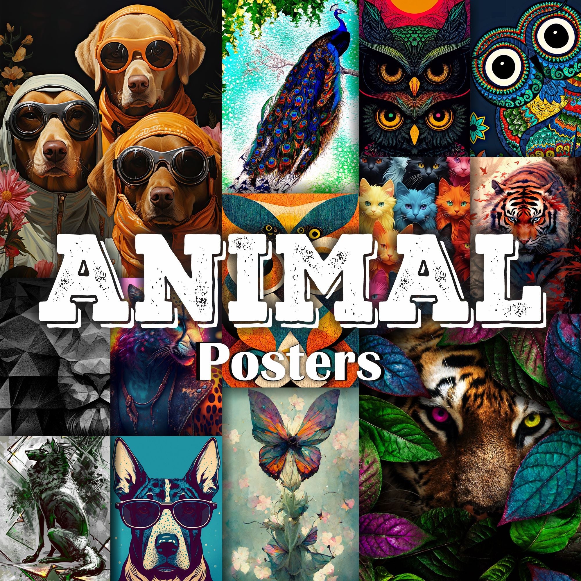 animal wall posters India