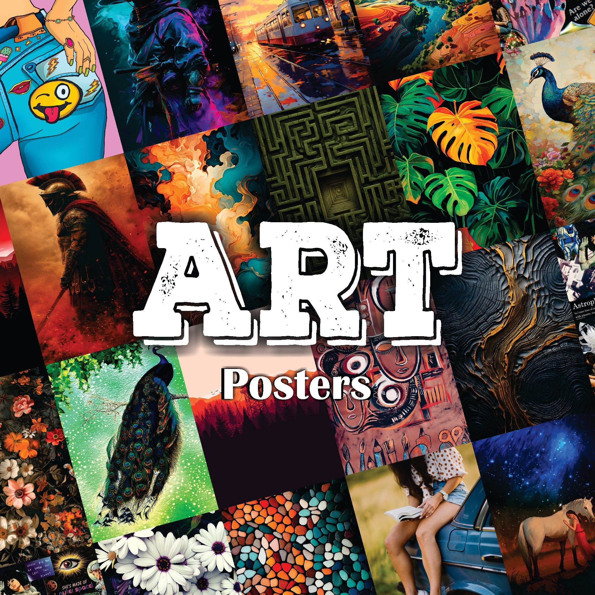 aesthetic art poster for bedroom wall