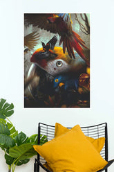 Tropical Macaw Symphony – Colorful Birds Canvas Wall Poster | Animal Posters