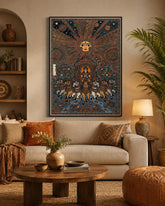 Surya Rath Canvas Wall Art – Traditional Indian Sun God & Heritage Artwork