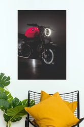 0036 BMW R20 Red Cafe Racer Motorcycle Wall Poster ( Bike Poster)