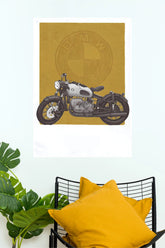 BMW R69 Vintage Classic Motorcycle Wall Poster ( Bike Poster)