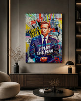 The Man Graffiti Motivational Canvas Wall Art Modern Success & Hustle Poster
