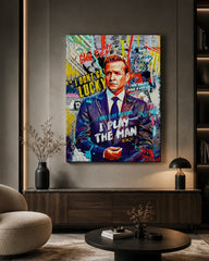 The Man Graffiti Motivational Canvas Wall Art Modern Success & Hustle Poster