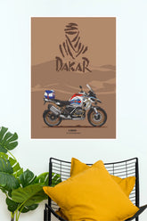 BMW R 1250 GS Dakar Adventure Motorcycle Wall Poster ( Bike Poster)
