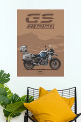 BMW R 1250 GS Adventure Touring Motorcycle Wall Poster ( Bike Poster)