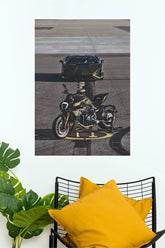 Ducati Diavel V4 Superbike & Lamborghini Paper Poster | Premium Wall Art Print ( Bike Poster)