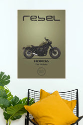 Honda CMX 500 Rebel Premium Paper Poster | Classic Cruiser Motorcycle Wall Art( Bike Poster)