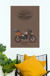 Royal Enfield Himalayan Adventure Motorcycle Poster | Premium Touring Bike Wall Art ( BIKE Poster )