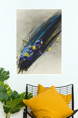 Suzuki GSX-R1000 Racing Wall Poster | Sport Bike Abstract Art Print | Premium Paper Posterbike Poster