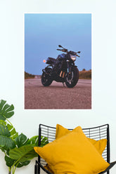 Yamaha FZ1 Street Motorcycle Wall Poster | Premium Matte Paper Print bike Poster
