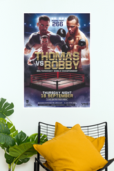 Custom Boxing Match Fight Poster | Personalized Boxing Event Wall Art | Championship Boxing Flyer PrintBoxing Poster