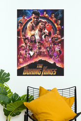 The Boxing Kings Poster | Legendary Boxing Champions Wall Art | Vintage Boxing Collage Print | Sports Decor Boxing Poster