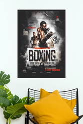 Custom Muay Thai Fight Poster | Personalized Boxing Event Wall Art | Championship Fight Night Print Boxing Poster
