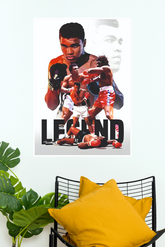 Muhammad Ali Legend Poster | Greatest Boxer Wall Art | Inspirational Boxing Champion Print | Sports Decor Boxing Poster