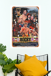 Rocky Balboa Movie Poster | Rocky Boxing Collage Wall Art | Inspirational Sports Film Print | Boxing Decor Boxing Poster