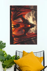 Lord of Dragons – Epic Fantasy Dragon Wall Art Poster (Darkness poster)