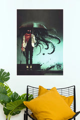 Noctis Hollow Umbrella Horror Anime Wall Poster | Dark Fantasy Gothic Art Print (Darkness poster)