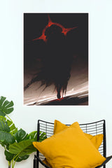 Poster Valley The Black Crown Ascendant – Red Eclipse Dark Fantasy Wall Poster (Darkness poster)