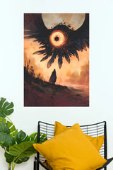 Poster Valley The Burning Witness – Surreal Celestial Eye Fantasy Wall Poster (Darkness poster)