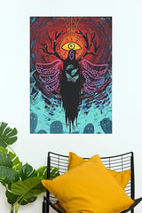 Yelthra – The Seeing Root | Surreal Dark Fantasy Wall Art Poster (Darkness poster)