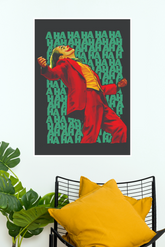 Joker "HA HA HA" DC Supervillain Wall Poster | Dark Comic Art Print (DC poster)