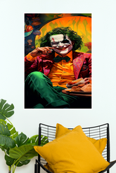 Laughing Joker Wall Poster | Dark Comic Supervillain HD Art Print (DC poster)