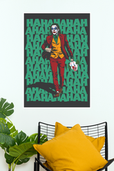 Smile of Madness Joker Wall Poster | HA HA HA Comic Villain Art Print (DC poster)