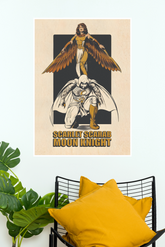 Moon Knight & Scarlet Scarab Vintage Marvel Paper Poster | Superhero Wall Art Print (DC poster)