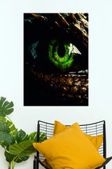 Emerald Dragon Eye Fantasy Wall Art Poster ( Eye poster)