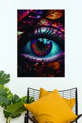 Mystic Purple Eye Wall Poster | Fantasy Abstract Eye Canvas Art Print ( Eye poster)