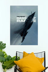 Dassault Rafale “The Beast” Fighter Jet Wall Poster ( Fighter Plane poster)