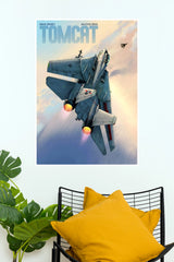 F-14 Tomcat Afterburner Fighter Jet Aviation Wall Poster (Fighter Plane poster)