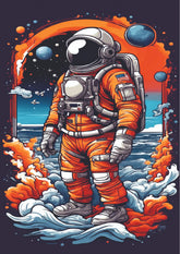 Among the Stars Astronaut Adventure Wall Poster (Astronauts sky walker poster)