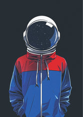 Spacebound Soul Astronaut Hoodie Wall Poster (Astronauts sky walker poster)