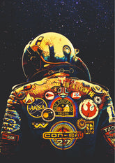 Stardust Watcher Mission Patch Astronaut Wall Poster (Astronauts sky walker poster)