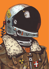 The Earth Whisperer Retro Astronaut Wall Poster (Astronauts sky walker poster)