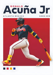 Atlanta Number 13 Baseball Power Hitter Wall Poster (baseball poster)