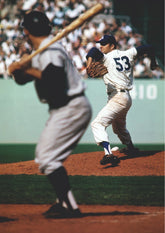 Vintage Number 53 Baseball Pitcher vs Batter Wall Poster (baseball poster)