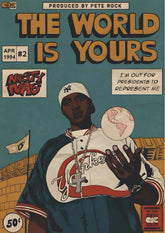 The World Is Yours Vintage Hip-Hop Wall Poster (baseball poster)