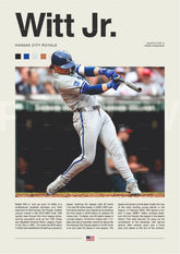 Kansas City Baseball Power Hitter Wall Poster (baseball poster)