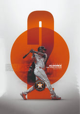 Houston Number 44 Baseball Home Run Wall Poster (baseball poster)
