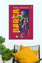 Barcelona Match Day Football Collage Wall Poster (baseball poster)