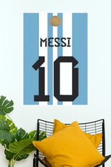 Argentina Number 10 World Champion Football Jersey Wall Poster (baseball poster)