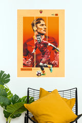 Francesco Totti Number 10 Roma Football Legend Wall Poster (Football poster)
