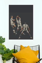 Number 7 Triple Celebration Football Wall Poster (Football poster)