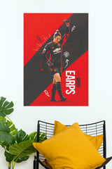 Number 27 Women’s Football Goalkeeper Celebration Wall Poster (Football poster)