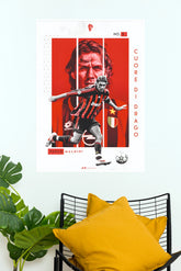 Number 3 Italian Football Defender Legend Wall Poster (Football poster)