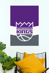 Sacramento Kings Purple and Grey Basketball Logo Wall Poster (Football poster)