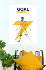 Goal Machine Number 7 Football Celebration Wall Poster (Football poster)